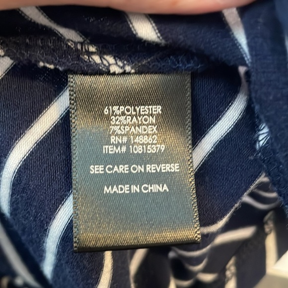 TORRID Navy Stripe Halter Dress 0 - Picture 6 of 6